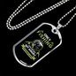Only Fishing Can Control My Anger Necklace Stainless Steel or 18k Gold Dog Tag 24" Chain-Express Your Love Gifts