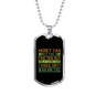 Only Love Plain Necklace Stainless Steel or 18k Gold Dog Tag 24" Chain-Express Your Love Gifts