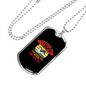 Only Love Siberian Husky Necklace Stainless Steel or 18k Gold Dog Tag 24" Chain-Express Your Love Gifts