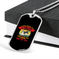 Only Love Siberian Husky Necklace Stainless Steel or 18k Gold Dog Tag 24" Chain-Express Your Love Gifts