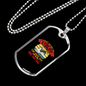 Only Love Siberian Husky Necklace Stainless Steel or 18k Gold Dog Tag 24" Chain-Express Your Love Gifts