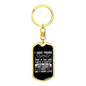 Only More Love Keychain Stainless Steel or 18k Gold Dog Tag Keyring-Express Your Love Gifts
