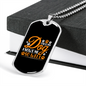 Only My Dog Knows Me Necklace Stainless Steel or 18k Gold Dog Tag 24" Chain-Express Your Love Gifts