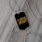 Only My Dog Knows Me Yellow Necklace Stainless Steel or 18k Gold Dog Tag 24" Chain-Express Your Love Gifts