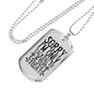 Only Talking To Jesus Christian Necklace Stainless Steel or 18k Gold Dog Tag 24" Chain-Express Your Love Gifts