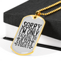 Only Talking To Jesus Christian Necklace Stainless Steel or 18k Gold Dog Tag 24" Chain-Express Your Love Gifts