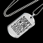Only Talking To Jesus Christian Necklace Stainless Steel or 18k Gold Dog Tag 24" Chain-Express Your Love Gifts