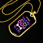 Only Talking To My Dog Necklace Stainless Steel or 18k Gold Dog Tag 24" Chain-Express Your Love Gifts