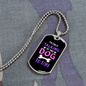 Only Talking To My Dog Necklace Stainless Steel or 18k Gold Dog Tag 24" Chain-Express Your Love Gifts