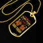 Only Talking to My Dog Today Necklace Stainless Steel or 18k Gold Dog Tag 24" Chain-Express Your Love Gifts