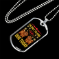 Only Talking to My Dog Today Necklace Stainless Steel or 18k Gold Dog Tag 24" Chain-Express Your Love Gifts