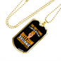 Only Thing Bitcoin Crypto Necklace Stainless Steel or 18k Gold Dog Tag 24" Chain-Express Your Love Gifts