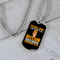 Only Thing Bitcoin Crypto Necklace Stainless Steel or 18k Gold Dog Tag 24" Chain-Express Your Love Gifts