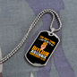 Only Thing Bitcoin Crypto Necklace Stainless Steel or 18k Gold Dog Tag 24" Chain-Express Your Love Gifts