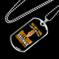 Only Thing Bitcoin Crypto Necklace Stainless Steel or 18k Gold Dog Tag 24" Chain-Express Your Love Gifts
