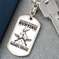 Only Thing Makes Sense Is Hunter'S Keychain Gift Stainless Steel or 18k Gold Dog Tag Keyring-Express Your Love Gifts