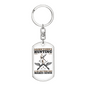 Only Thing Makes Sense Is Hunter'S Keychain Gift Stainless Steel or 18k Gold Dog Tag Keyring-Express Your Love Gifts