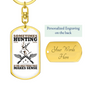 Only Thing Makes Sense Is Hunter'S Keychain Gift Stainless Steel or 18k Gold Dog Tag Keyring-Express Your Love Gifts