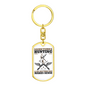 Only Thing Makes Sense Is Hunter'S Keychain Gift Stainless Steel or 18k Gold Dog Tag Keyring-Express Your Love Gifts