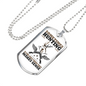 Only Thing Makes Sense Is Hunting Necklace Stainless Steel or 18k Gold Dog Tag 24" Chain-Express Your Love Gifts