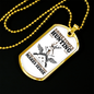 Only Thing Makes Sense Is Hunting Necklace Stainless Steel or 18k Gold Dog Tag 24" Chain-Express Your Love Gifts