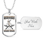 Only Thing Makes Sense Is Hunting Necklace Stainless Steel or 18k Gold Dog Tag 24" Chain-Express Your Love Gifts