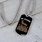 Only Trust My German Shepherd Necklace Stainless Steel or 18k Gold Dog Tag 24" Chain-Express Your Love Gifts