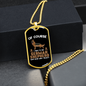 Only Trust My German Shepherd Necklace Stainless Steel or 18k Gold Dog Tag 24" Chain-Express Your Love Gifts