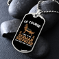 Only Trust My German Shepherd Necklace Stainless Steel or 18k Gold Dog Tag 24" Chain-Express Your Love Gifts