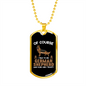 Only Trust My German Shepherd Necklace Stainless Steel or 18k Gold Dog Tag 24" Chain-Express Your Love Gifts