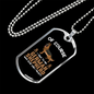 Only Trust My German Shepherd Necklace Stainless Steel or 18k Gold Dog Tag 24" Chain-Express Your Love Gifts