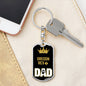 oregon Rex Cat Dad King Keychain Stainless Steel or 18k Gold-Express Your Love Gifts