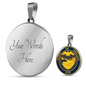 oregon State Seal Necklace Circle Pendant Stainless Steel or 18k Gold 18-22"-Express Your Love Gifts