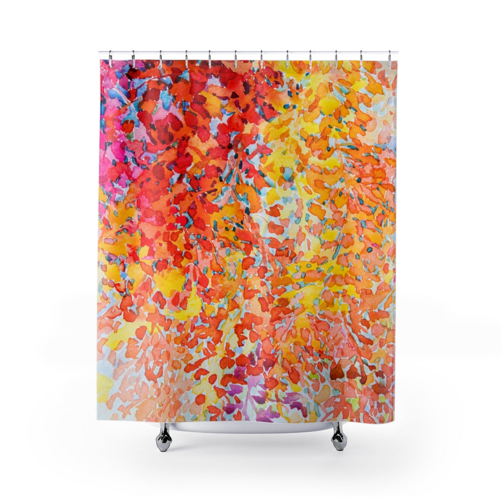 original Painting Colorful Stylish Design 71" x 74" Elegant Waterproof Shower Curtain for a Spa-like Bathroom Paradise Exceptional Craftsmanship-Express Your Love Gifts