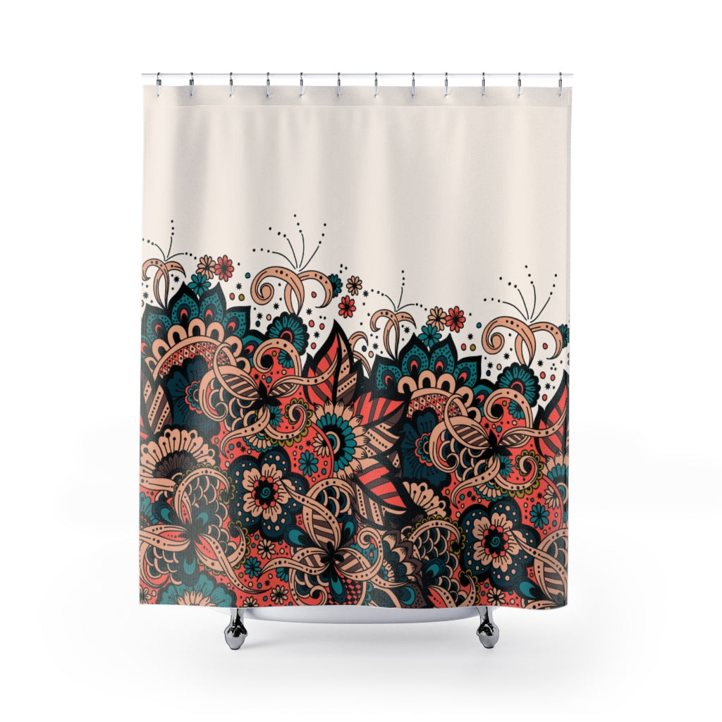 Ornament Arabian Style Stylish Design 71" x 74" Elegant Waterproof Shower Curtain for a Spa-like Bathroom Paradise Exceptional Craftsmanship-Express Your Love Gifts