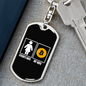 Other's Wife Crypto Keychain Stainless Steel or 18k Gold Dog Tag Keyring-Express Your Love Gifts
