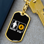 Other's Wife Crypto Keychain Stainless Steel or 18k Gold Dog Tag Keyring-Express Your Love Gifts