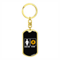 Other's Wife Crypto Keychain Stainless Steel or 18k Gold Dog Tag Keyring-Express Your Love Gifts