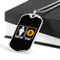 Other's Wife Crypto Necklace Stainless Steel or 18k Gold Dog Tag 24" Chain-Express Your Love Gifts