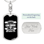 Our Faith Matthew 17:20 Keychain Stainless Steel or 18k Gold Dog Tag Keyring-Express Your Love Gifts