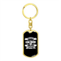 Our Faith Matthew 17:20 Keychain Stainless Steel or 18k Gold Dog Tag Keyring-Express Your Love Gifts