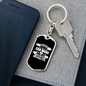Our Faith Matthew 17:20 Keychain Stainless Steel or 18k Gold Dog Tag Keyring-Express Your Love Gifts