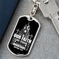 Our Faith Move Matthew 17:20 Keychain Stainless Steel or 18k Gold Dog Tag Keyring-Express Your Love Gifts
