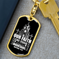 Our Faith Move Matthew 17:20 Keychain Stainless Steel or 18k Gold Dog Tag Keyring-Express Your Love Gifts