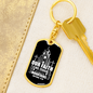 Our Faith Move Matthew 17:20 Keychain Stainless Steel or 18k Gold Dog Tag Keyring-Express Your Love Gifts
