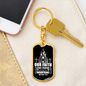 Our Faith Move Matthew 17:20 Keychain Stainless Steel or 18k Gold Dog Tag Keyring-Express Your Love Gifts
