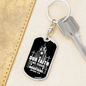 Our Faith Move Matthew 17:20 Keychain Stainless Steel or 18k Gold Dog Tag Keyring-Express Your Love Gifts