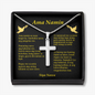 Our Father Tagalog Ama Namin Cross Card Necklace w Stainless Steel Pendant-Express Your Love Gifts