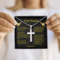 Our Father Tagalog Ama Namin Cross Card Necklace w Stainless Steel Pendant-Express Your Love Gifts
