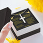 Our Father Tagalog Ama Namin Cross Card Necklace w Stainless Steel Pendant-Express Your Love Gifts